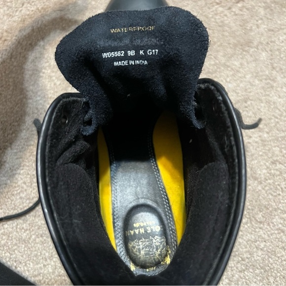 Cole Haan Leather Combat Boots - Picture 5 of 6